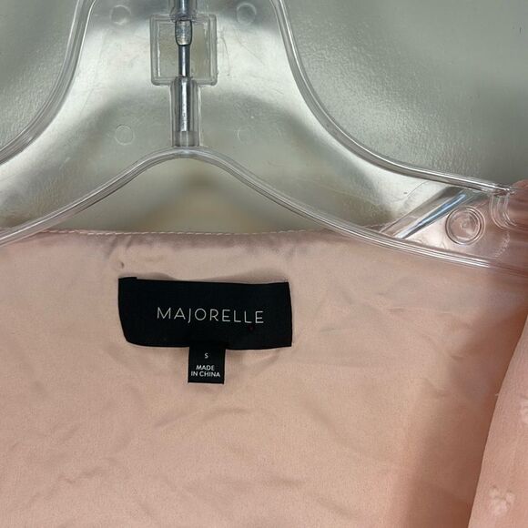 MAJORELLE - “Alejandra” Twist, Crop, Peplum Top in Blush - NWT Size S, Pink - Picture 15 of 17